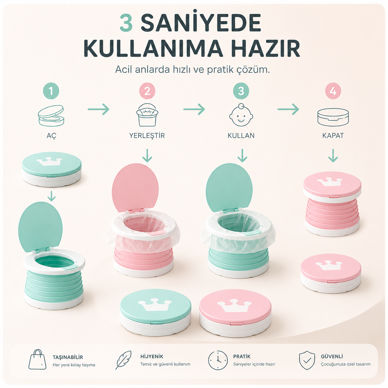 Portatif Çocuk Tuvaleti